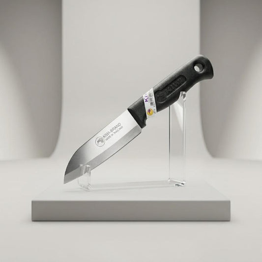 
Shop the legendary Kiwi Knife No. 475 from Baba Home Crockery. This 5-inch stainless steel utility knife offers razor-sharp precision, an ergonomic grip, and effortless cutting.