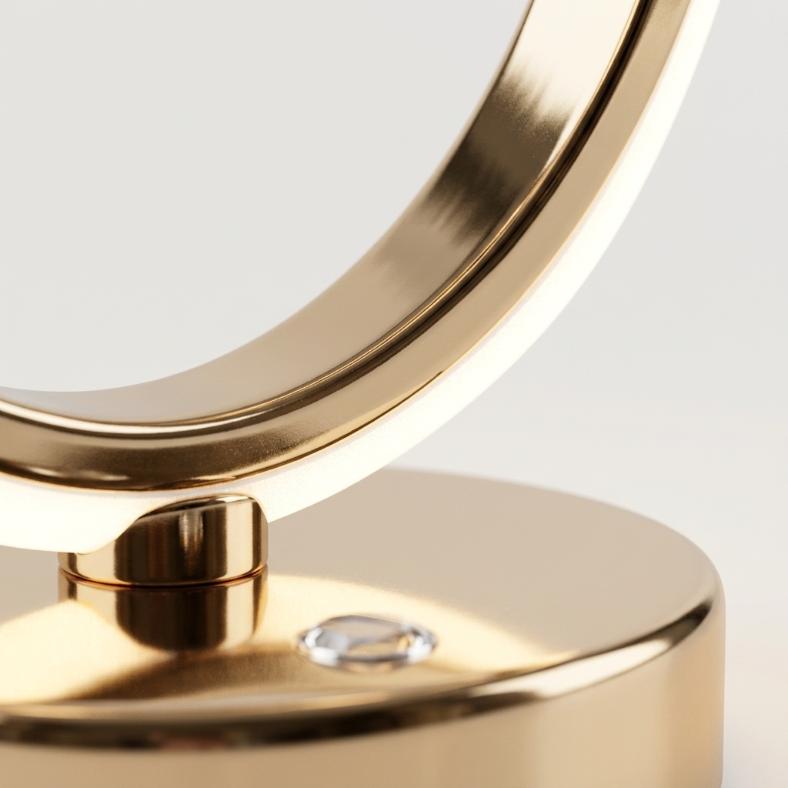 Modern Gold Spiral LED Table Lamp | Touch Sensor Curved Desk Light
