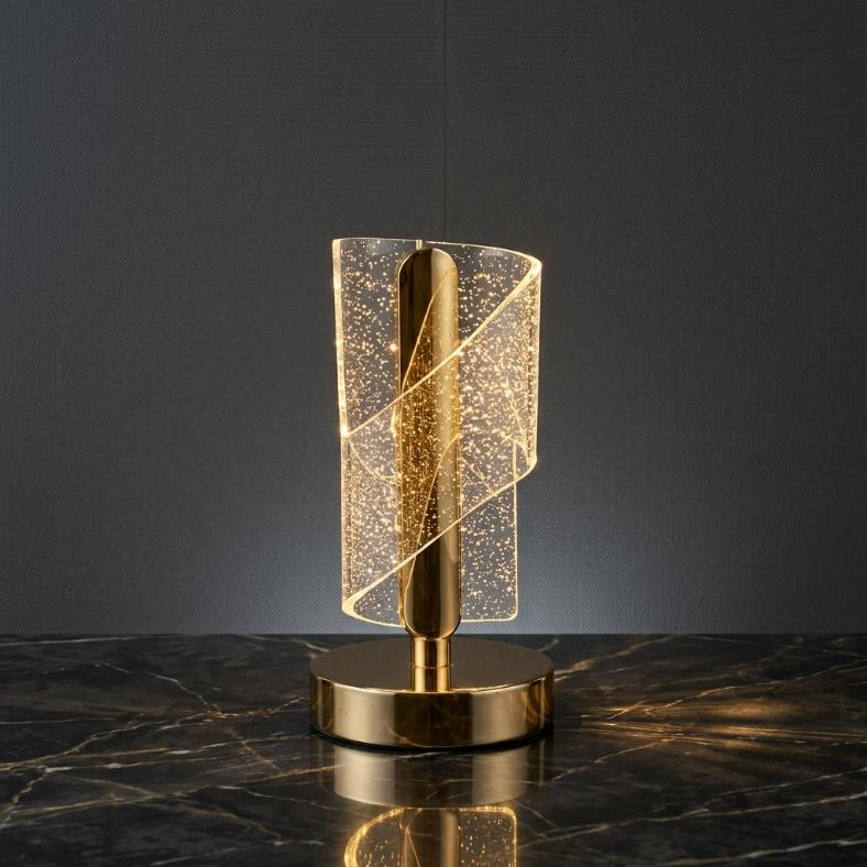 Modern Starry Acrylic LED Table Lamp | Cosmic Glow Bedside Light