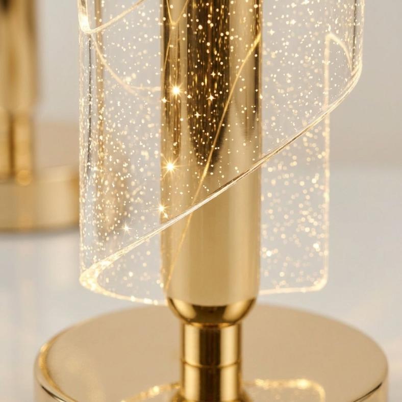 Modern Starry Acrylic LED Table Lamp | Cosmic Glow Bedside Light